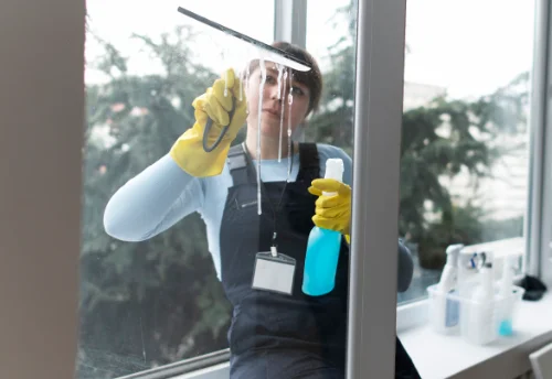 Nettoyage de vitres intérieures et extérieures à Crotelles